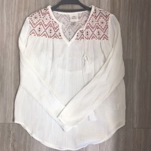 White Boho Top